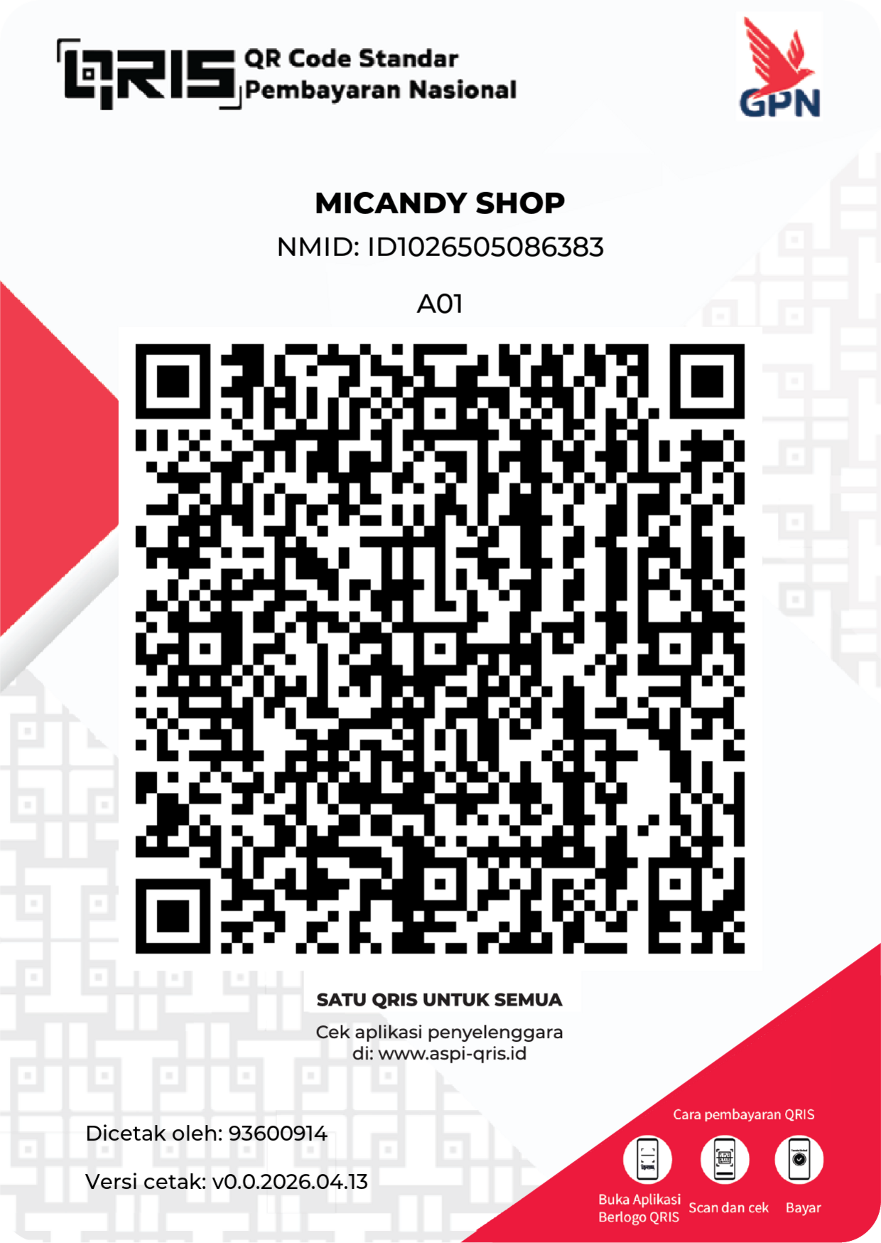 QR pembayaran MiCandy Shop