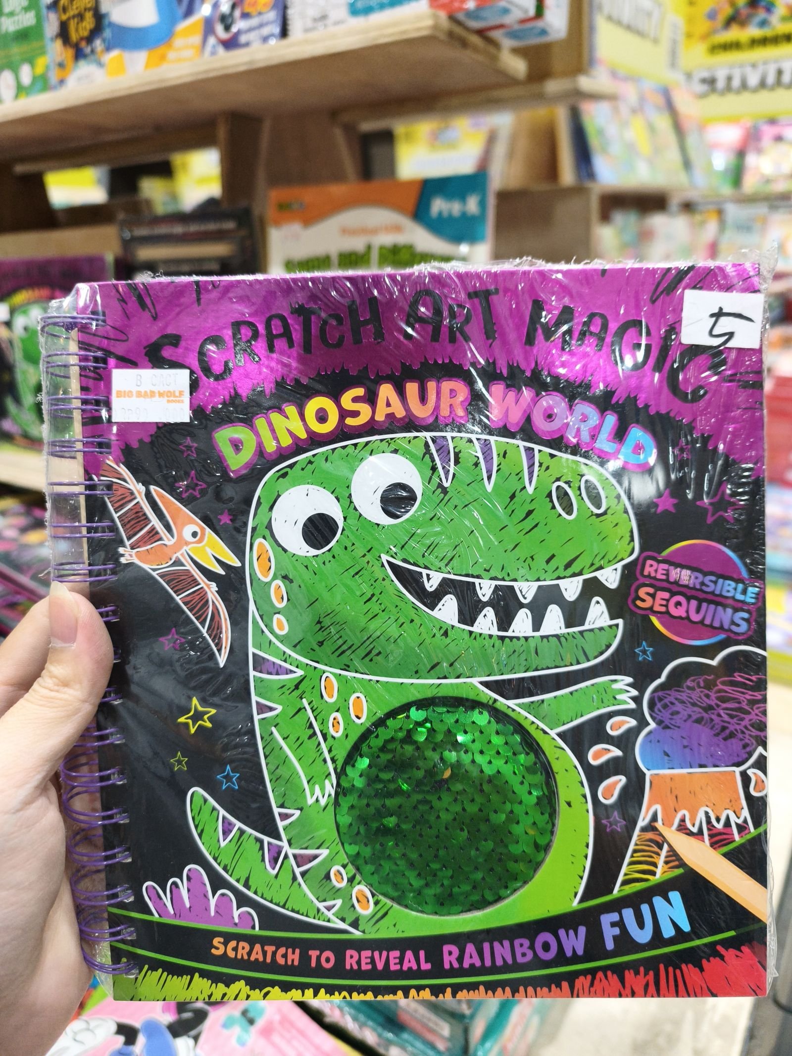 Scratch art magic - dinosaur world
