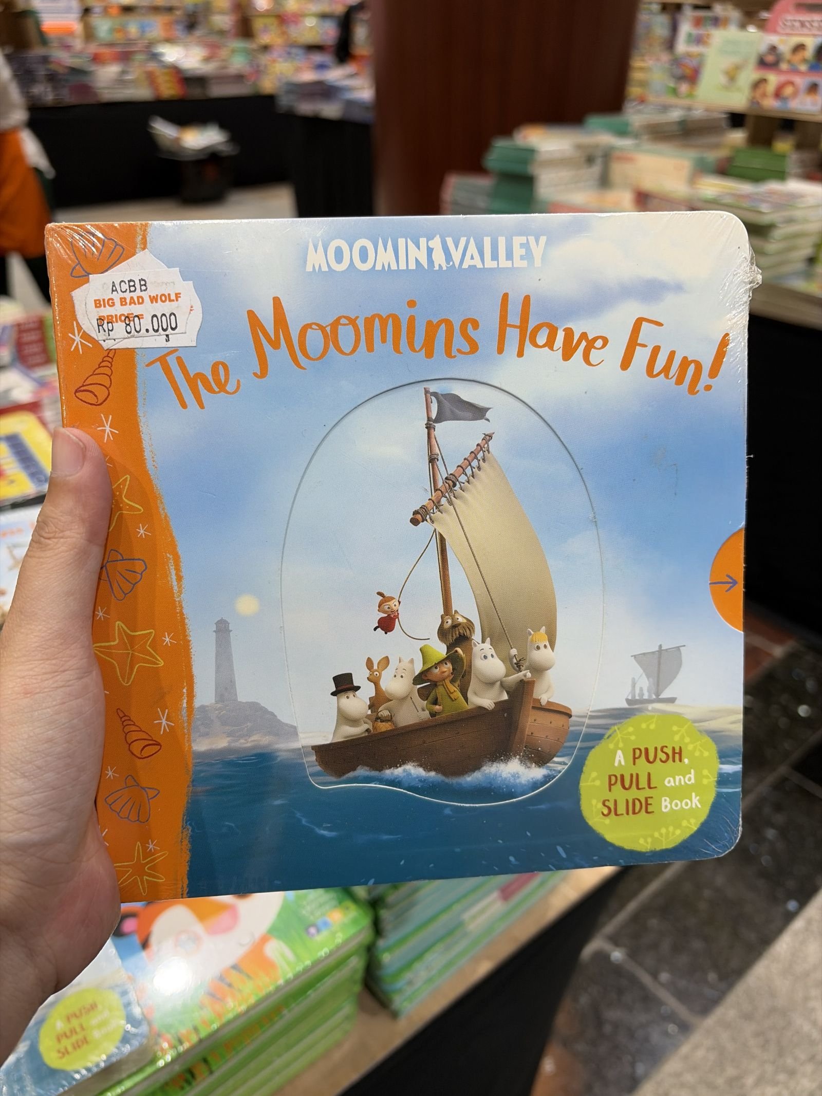 The Moomins Have Fun! a Push, Pull and Slide Book