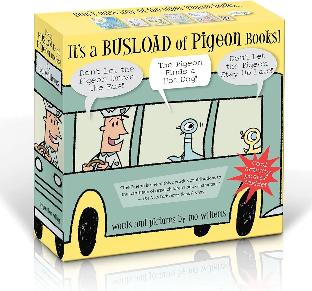 It's a Busload of Pigeon Books!