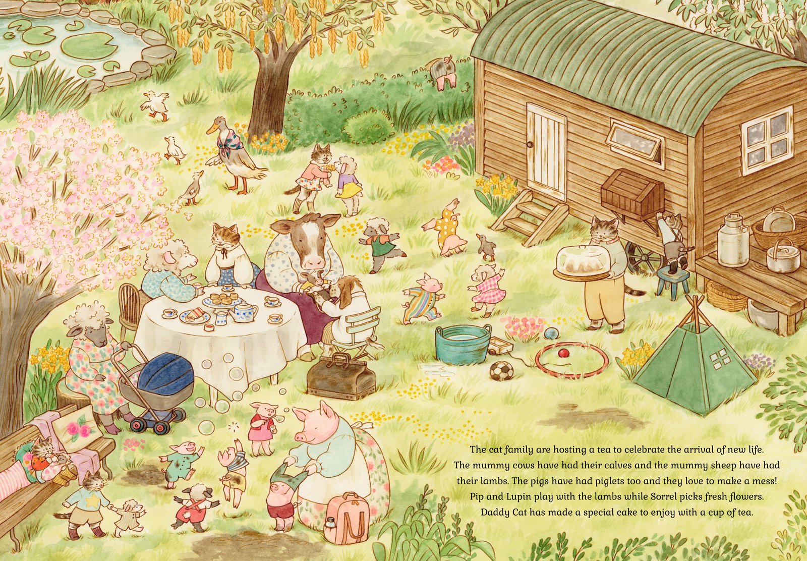 Cat Family Four Seasons preview